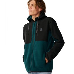 Rip Curl Men S-Series Panelled Zip Thru Hoodie Blue Green