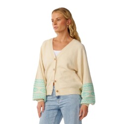 Rip Curl Bossa Nova Jaquard Cardigan Brazilian Sand