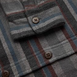 Vissla Descanso Heavy Flannel Hemd Dark Grey