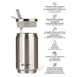 Les Artistes Paris Pull Can´it Stainless 280ml Trinkflasche