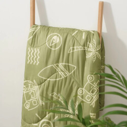 Wave Hawaii Outdoor Decke Sherpa Multifunktionsdecke Green