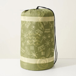 Wave Hawaii Outdoor Decke Sherpa Multifunktionsdecke Green