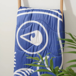 Wave Hawaii Outdoor Decke Sherpa Multifunktionsdecke Blue Palm