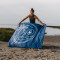 Wave Hawaii Outdoor Decke Sherpa Multifunktionsdecke Blue Palm