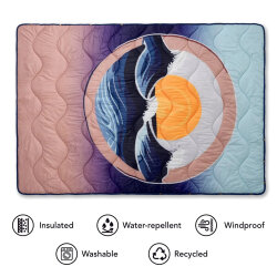 Wave Hawaii Outdoor Decke Sherpa Multifunktionsdecke Three
