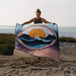 Wave Hawaii Outdoor Decke Sherpa Multifunktionsdecke Three