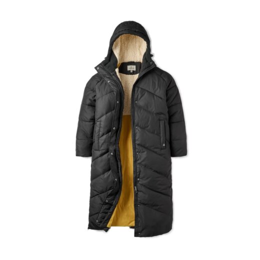 Passenger Clothing Tasman Recycled 3.0 Long Insulated Jacket Black