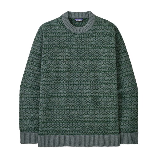 Patagonia Ms Recycled Wool-Blend Sweater Snow Squail Blue Sage
