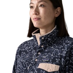 Patagonia Ws Lightweight Synchilla Snap-T Fleece Pullover Saxifrage Sunken Blue